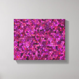Mosaic Purple Pink Canvas Print