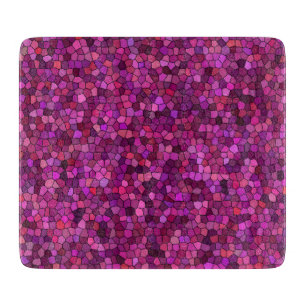 Mosaic Purple Pink  Cutting Board