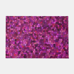 Mosaic Purple Pink Doormat