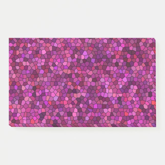 Mosaic Purple Pink  Post-it Notes (Front)