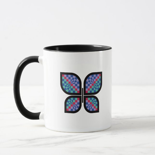 Mosaic Radiance Butterfly Mug (Left)