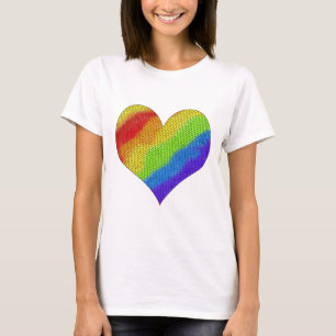 Mosaic Rainbow Heart - T-Shirt