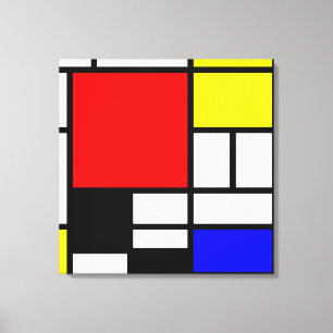 MOSAIC rectangles squares coloured I + your ideas Canvas Print