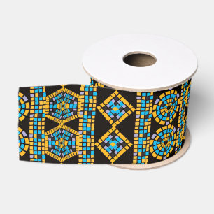Mosaic ribbon grosgrain ribbon