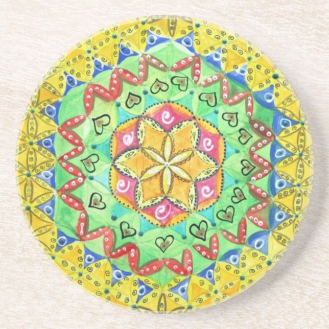 Mosaic Sandstone Coaster (Front)