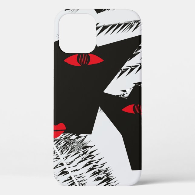 mosaic seamless texture with concentric rings cell Case-Mate iPhone case (Back)