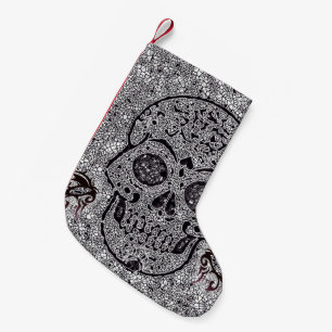 Mosaic Skull Small Christmas Stocking