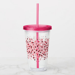 Mosaic, small squares . acrylic tumbler
