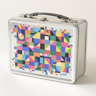 Mosaic Spectrum Metal Lunch Box