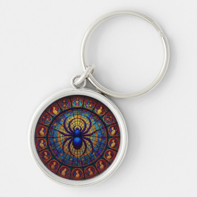 Mosaic Spider Keychain (Front)