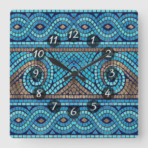 Mosaic Square Wall Clock
