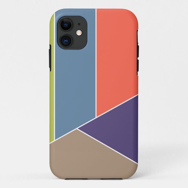MOSAIC stripes triangles coloured I + your ideas Case-Mate iPhone Case (Back)