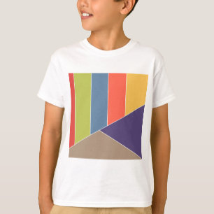 MOSAIC stripes triangles coloured I + your ideas T-Shirt