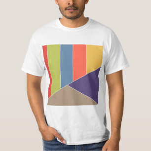 MOSAIC stripes triangles coloured I + your ideas T-Shirt