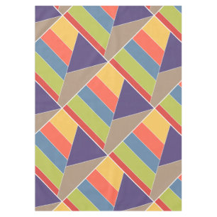 MOSAIC stripes triangles coloured I + your ideas Tablecloth