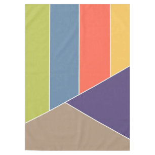 MOSAIC stripes triangles coloured I + your ideas Tablecloth