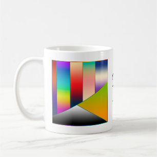 MOSAIC stripes triangles coloured II + your ideas Coffee Mug