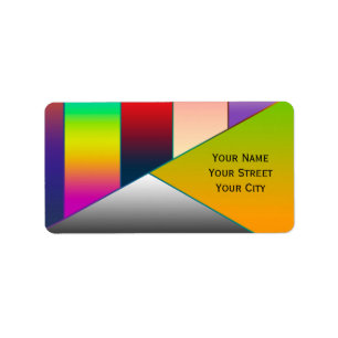 MOSAIC stripes triangles coloured II + your ideas Label
