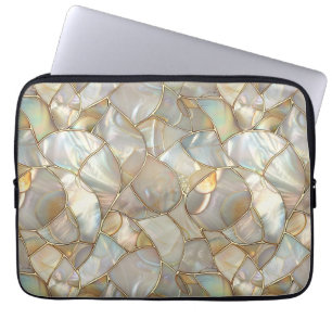 Mosaic Style Mother of Pearl Electronics Bag
