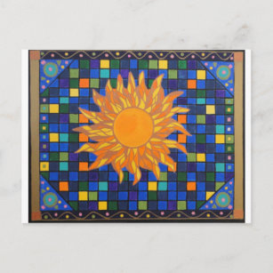 Mosaic Sun Postcard