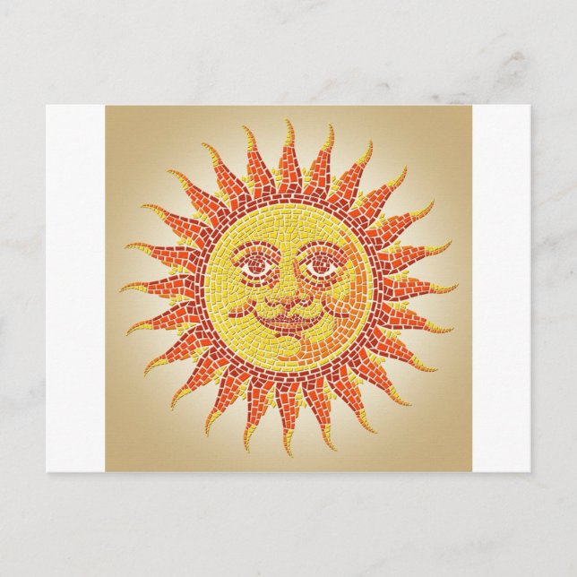 Mosaic Sun Postcard (Front)