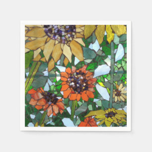 Mosaic Sunflowers Napkin