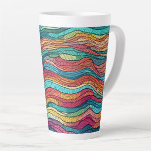 Mosaic Tide Latte Mug