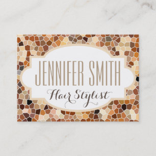 Mosaic Tile Hairdresser Salon Appointment Card