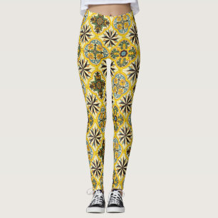 Mosaic Tile Pattern Leggings