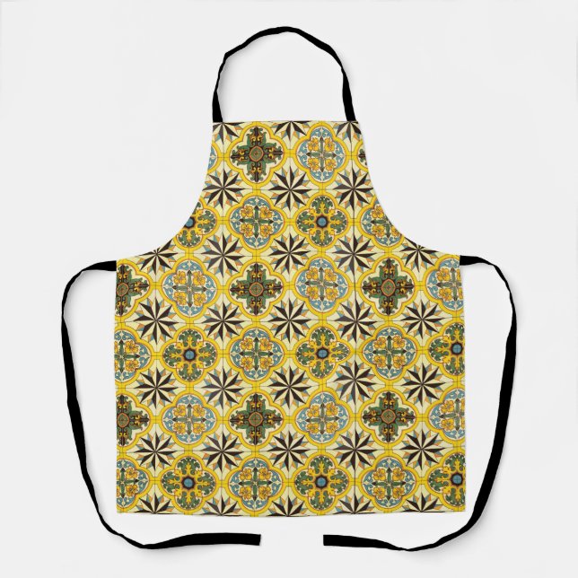 Mosaic Tile Pattern Pillowcase Apron (Front)
