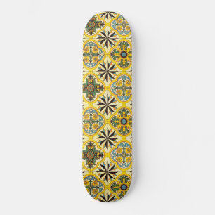 Mosaic Tile Pattern Skateboard