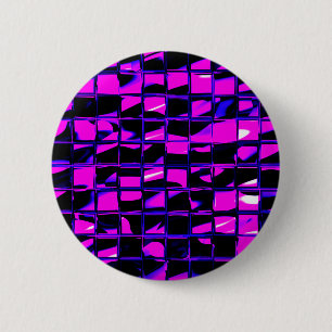 mosaic tile (purple) 6 cm round badge