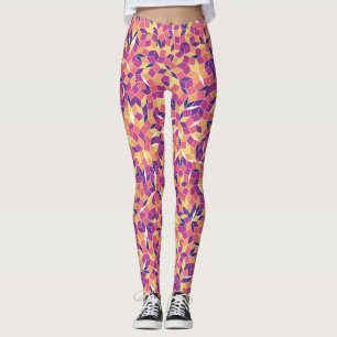 Mosaic Tiles Pattern Leggings