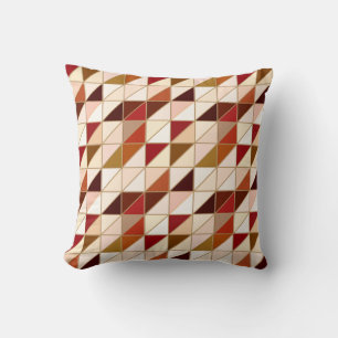 Mosaic Tiles - Peach and earth tones Cushion