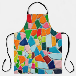 Mosaic tiles template texture apron