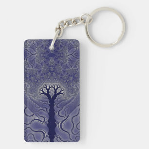 Mosaic Trees Key Ring
