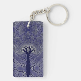 Mosaic Trees Key Ring