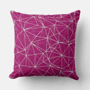 Mosaic Triangles Pink Cushion