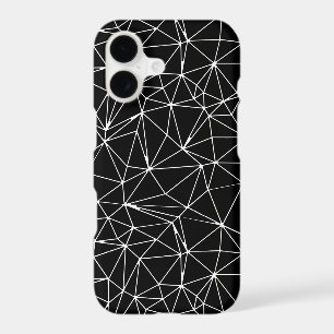 Mosaic Triangles Seamless Pattern in black colour