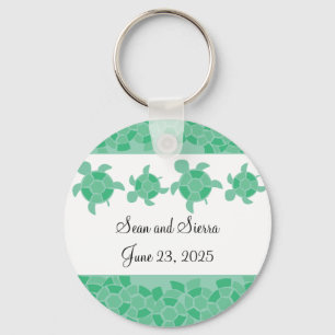 Mosaic Turtles Key Ring