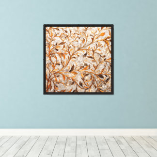 Mosaic wall art with leaves pattern