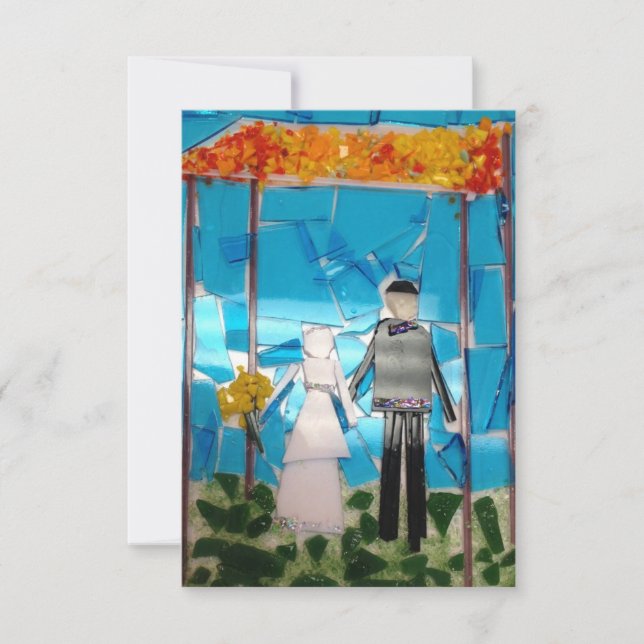 Mosaic wedding invitation (Front)