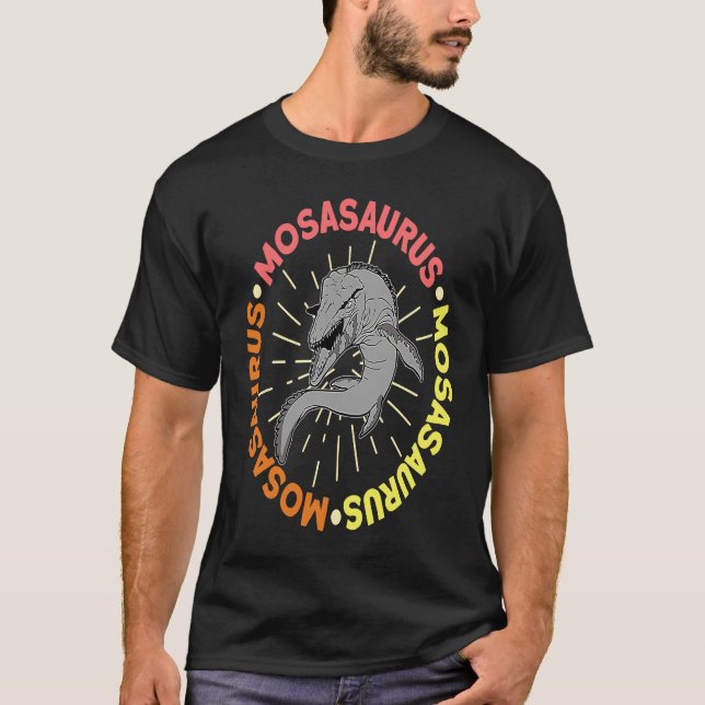 Mosasaurus Dino Prehistoric Dinosaur 7 T-Shirt (Front)