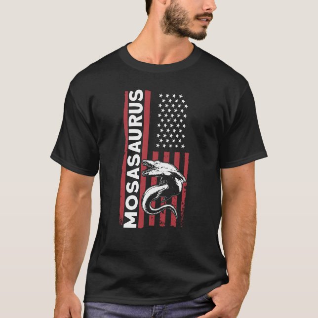 Mosasaurus Dino Prehistoric Dinosaur T-Shirt (Front)