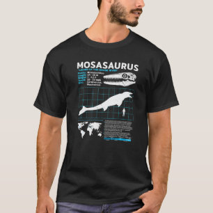 Mosasaurus Fact Sheet Dinosaur Facts T-Shirt