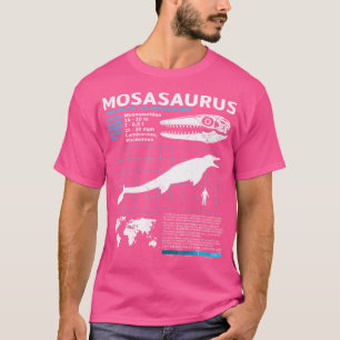 Mosasaurus Fact Sheet Dinosaur Facts T-Shirt