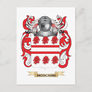 Moschini Coat of Arms (Family Crest) Postcard