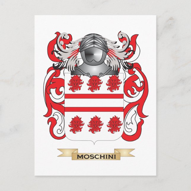 Moschini Coat of Arms (Family Crest) Postcard (Front)