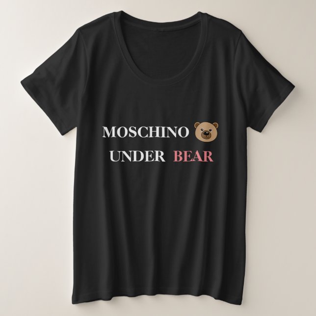 Moschino women's T-shirt Plus Size T-Shirt (Design Front)