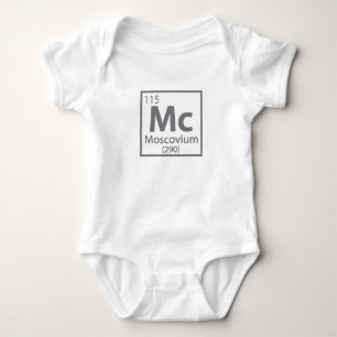 Moscovium - Russian Science Periodic Table Baby Bodysuit